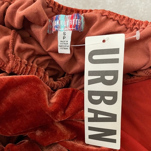 Urban Outfitters Rust Velvet Dress. Small. NWT - Picture 9 of 10